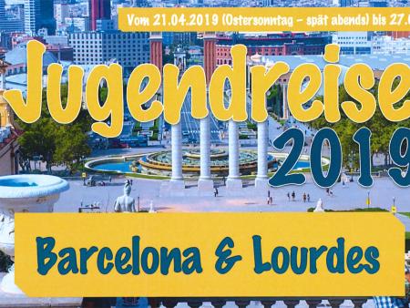 Jugendreise nach Lourdes/Montserrat/Barcelona