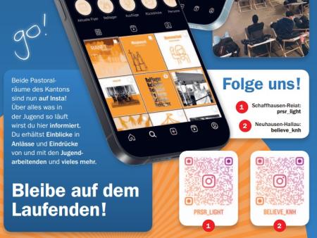 Folge uns! Bleibe auf dem Laufenden