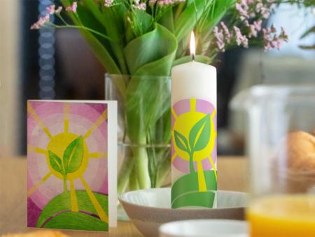 Motiv der Osterkerze 2022