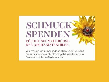 Schmuckspenden für die Afghanistanhilfe