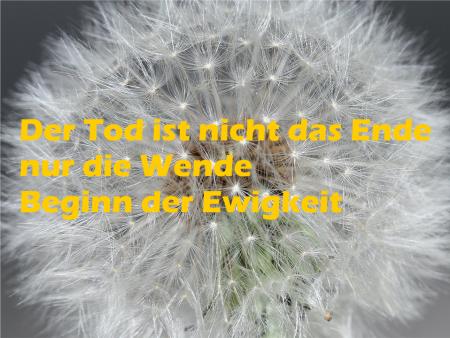 Gedenken an die Verstorbenen